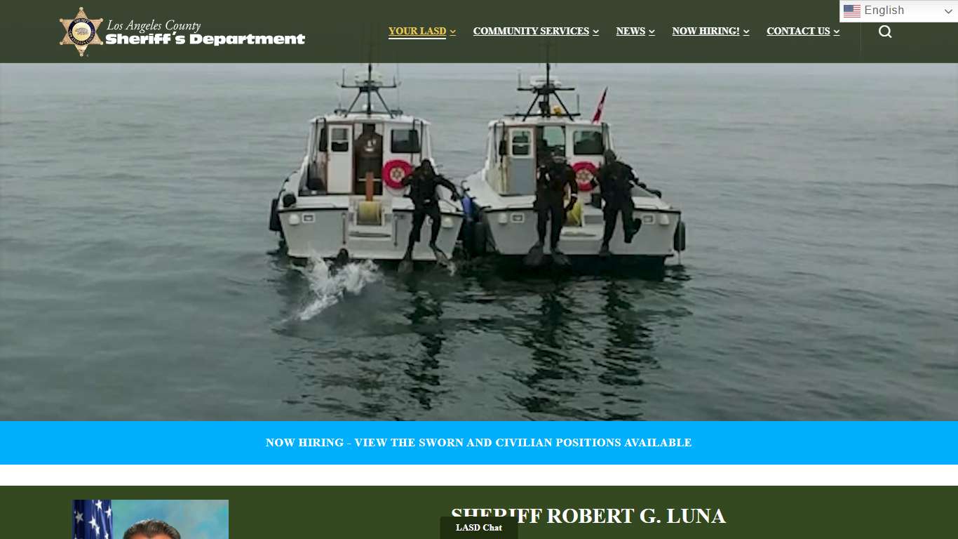 A Tradition of Service | Los Angeles County Sheriff’s Department